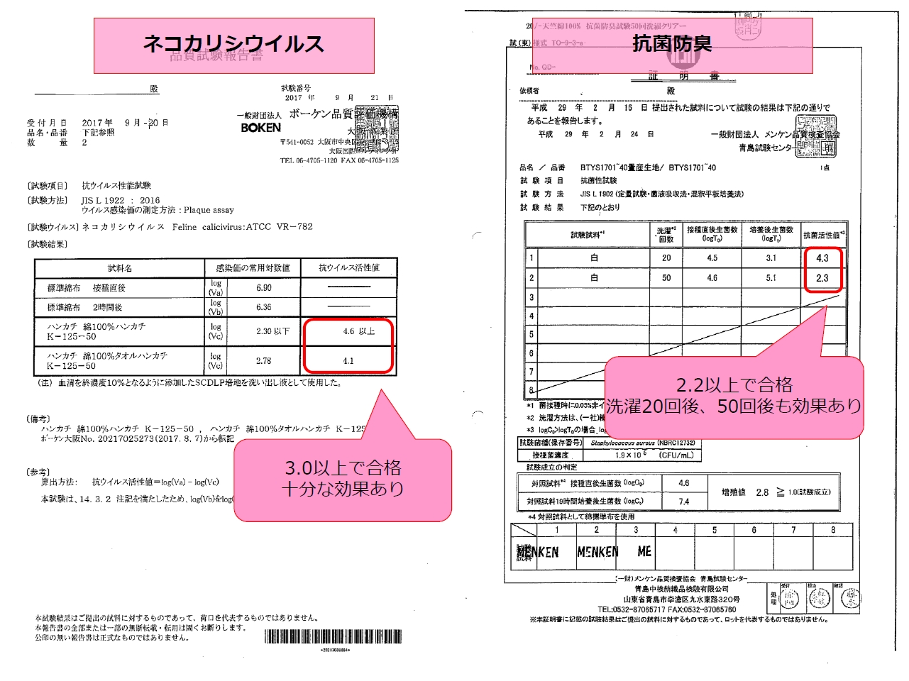 BOK抗ウイルス加工